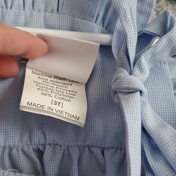 Stitchy Fish Girls Smocked Patriotic American Flag Whales Embroidered Dress Sz3T - Picture 9 of 11